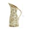 10&#x22; Tuscan Ceramic Green Scroll Pitcher Vase